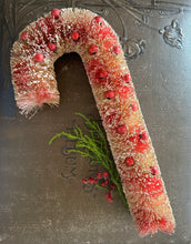 Load image into Gallery viewer, Bottle Brush Candy Cane Decorations
