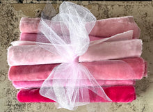 Load image into Gallery viewer, LAST ONE Sweetheart Pinks Hand Dyed Silk Velvet Valentine Collection
