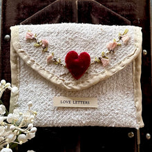 Load image into Gallery viewer, Love Letters Linen Envelope Stitching Kit and Class
