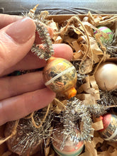 Load image into Gallery viewer, LAST ONE ~ 20 Tiny Mercury Glass Feather Tree Tinsel Ornaments in Gift Box
