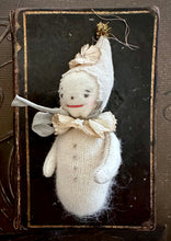 Load image into Gallery viewer, Snowbaby in Linen Cap 12 Days of Christmas
