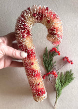 Load image into Gallery viewer, Bottle Brush Candy Cane Decorations 12 Days of Christmas
