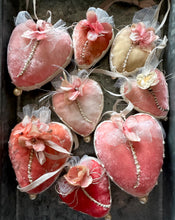 Load image into Gallery viewer, Silk Velvet Heart Tokens
