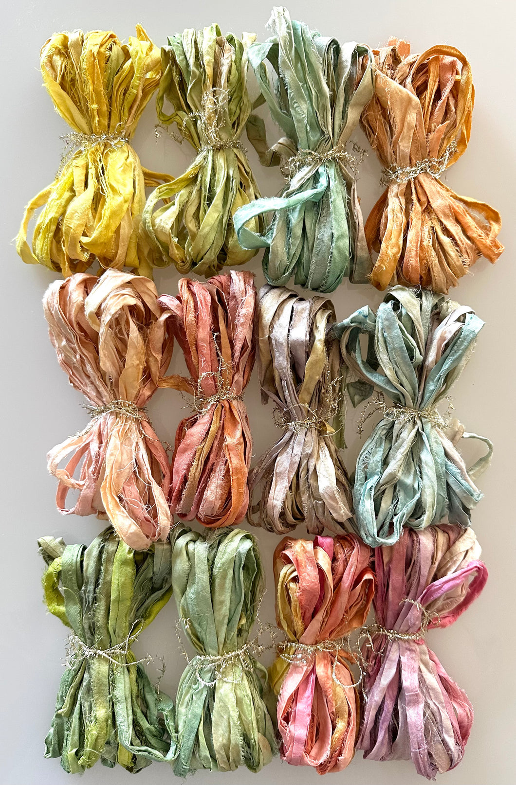 Dyed Silk Ombre Ribbons Easter Basket Collection