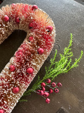 Load image into Gallery viewer, Bottle Brush Candy Cane Decorations
