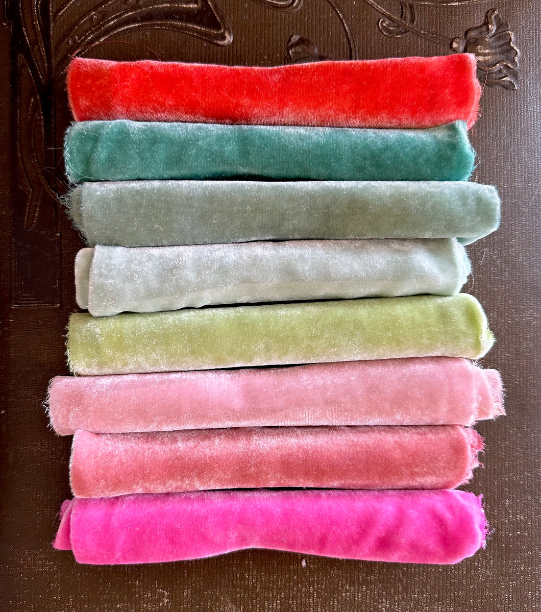 CANDYLAND Hand Dyed Silk Velvet Collection