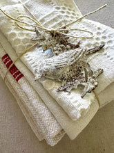 Load image into Gallery viewer, Red Stripe Collection~ Vintage French Homespun Rustic Linen Fabric Bundle
