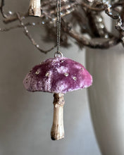 Load image into Gallery viewer, CYBER MONDAY MUSHROOM SALE Miniature Feather Tree Mushroom Ornaments
