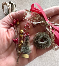 Load image into Gallery viewer, Tiny Tree Trimming Kit with Vintage and Hand Dyed Trims
