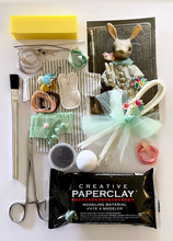 Load image into Gallery viewer, Paper Clay Bunny Online Class and Kit
