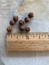 Load image into Gallery viewer, 6mm Tiny Rusty Primitive Christmas Jingle Bells

