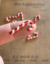 Load image into Gallery viewer, 8 Miniature Holiday Candy Cane Decorations
