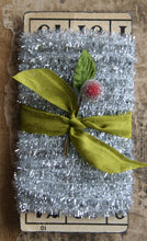 Load image into Gallery viewer, 12 Feet Holiday Silver Tinsel Trim
