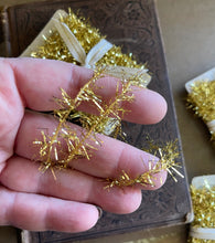 Load image into Gallery viewer, 13 Feet Gold Icicle Holiday Garland Tinsel Trim
