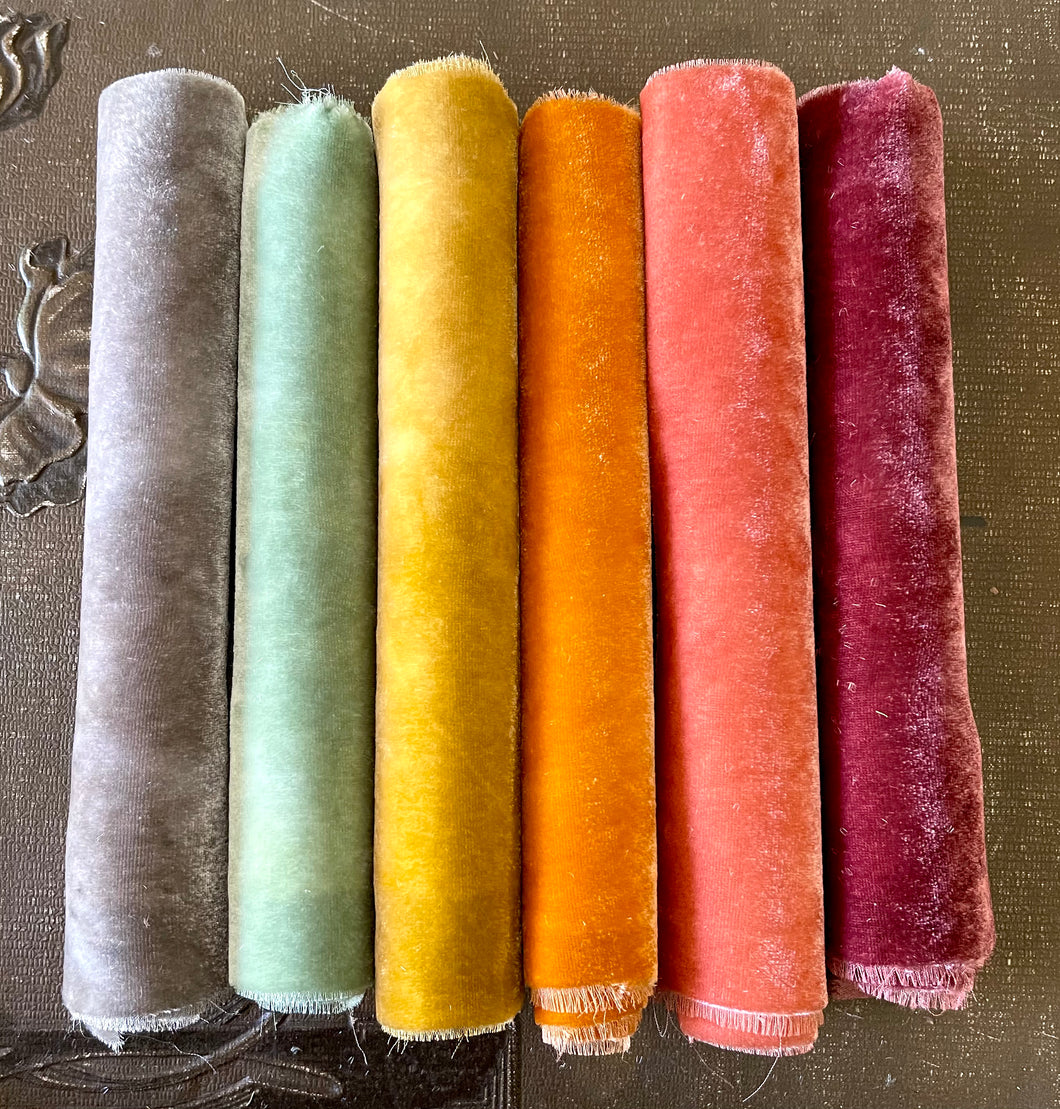 NEW! Jane Austen Hand Dyed Silk Velvet Collection